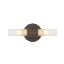 Golden Canada 5803-2W MDB-EBO - Wry Lighting Lyssna Cirkel 2-light Wall Sconce in Modern Bronze